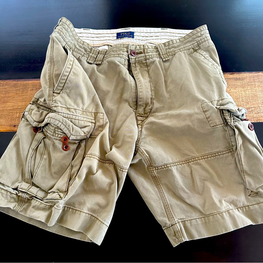 Polo by Ralph Lauren Camouflage Army Green Shorts. Size 38